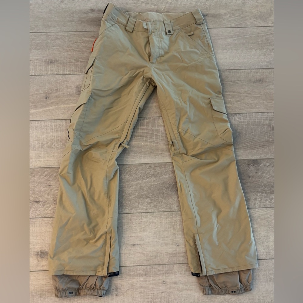 Men's Tan Burton Cargo Ski Pants